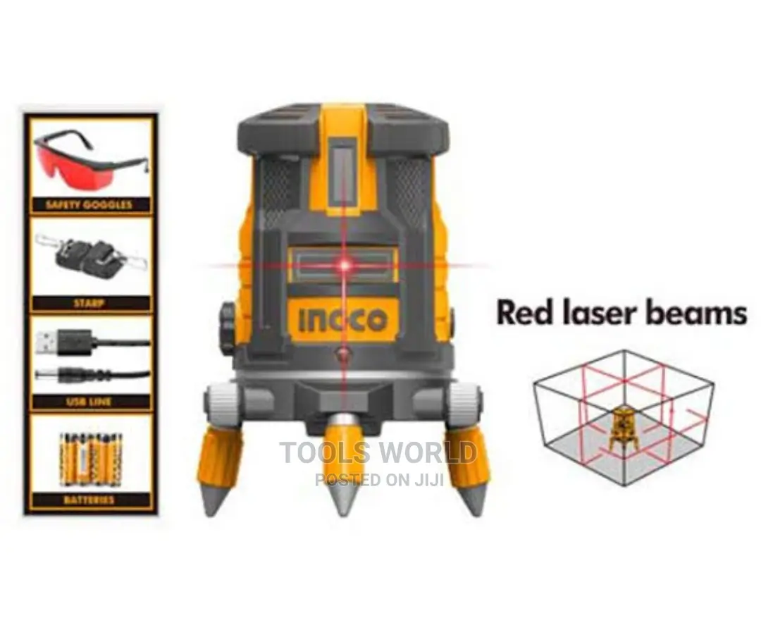 Self-Leveling Line Laser Red Laser Beam 0~30m With Tripod