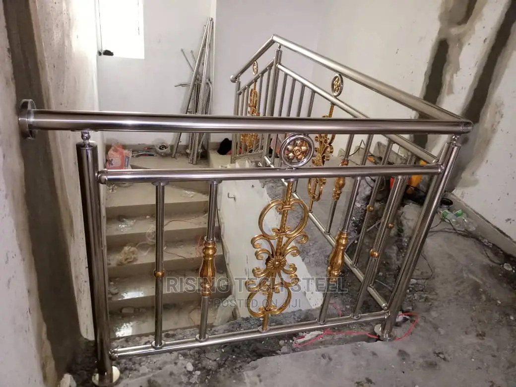 Stainless Handrail Pure Gold Cumbi 304pipes