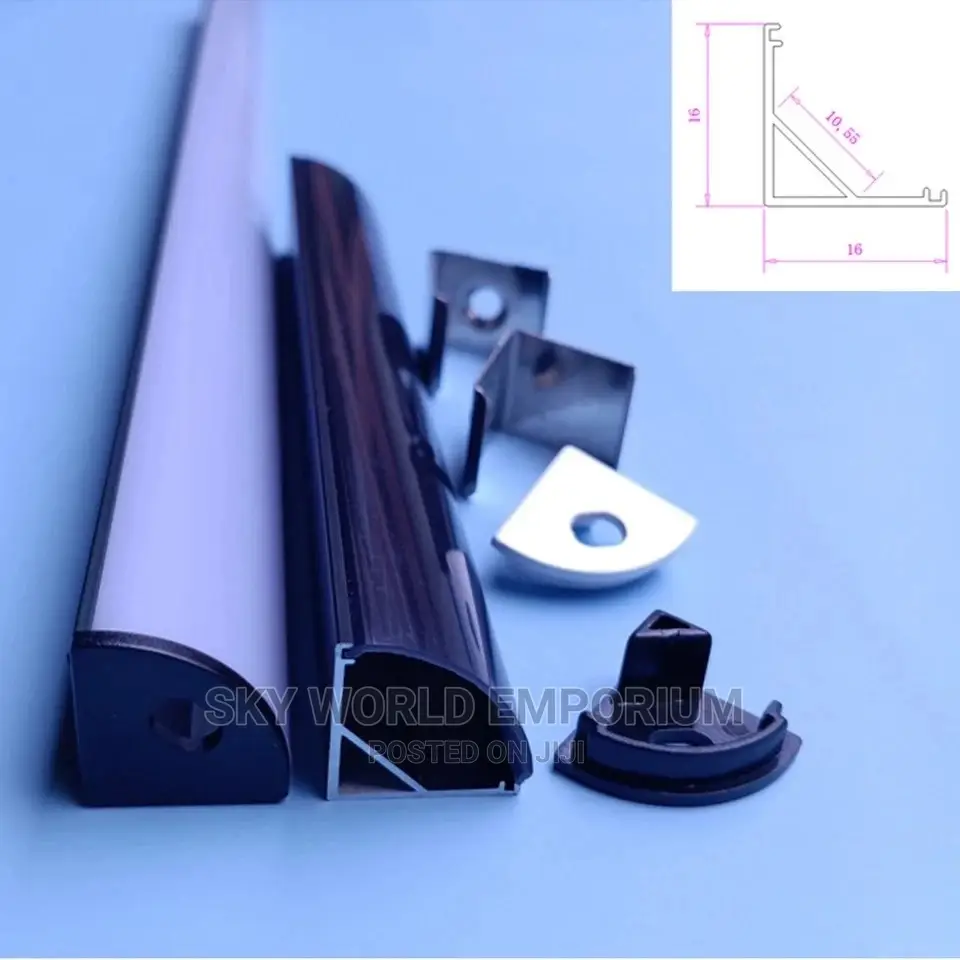 V/Yw/U Style Shaped 0.5m Black Profile