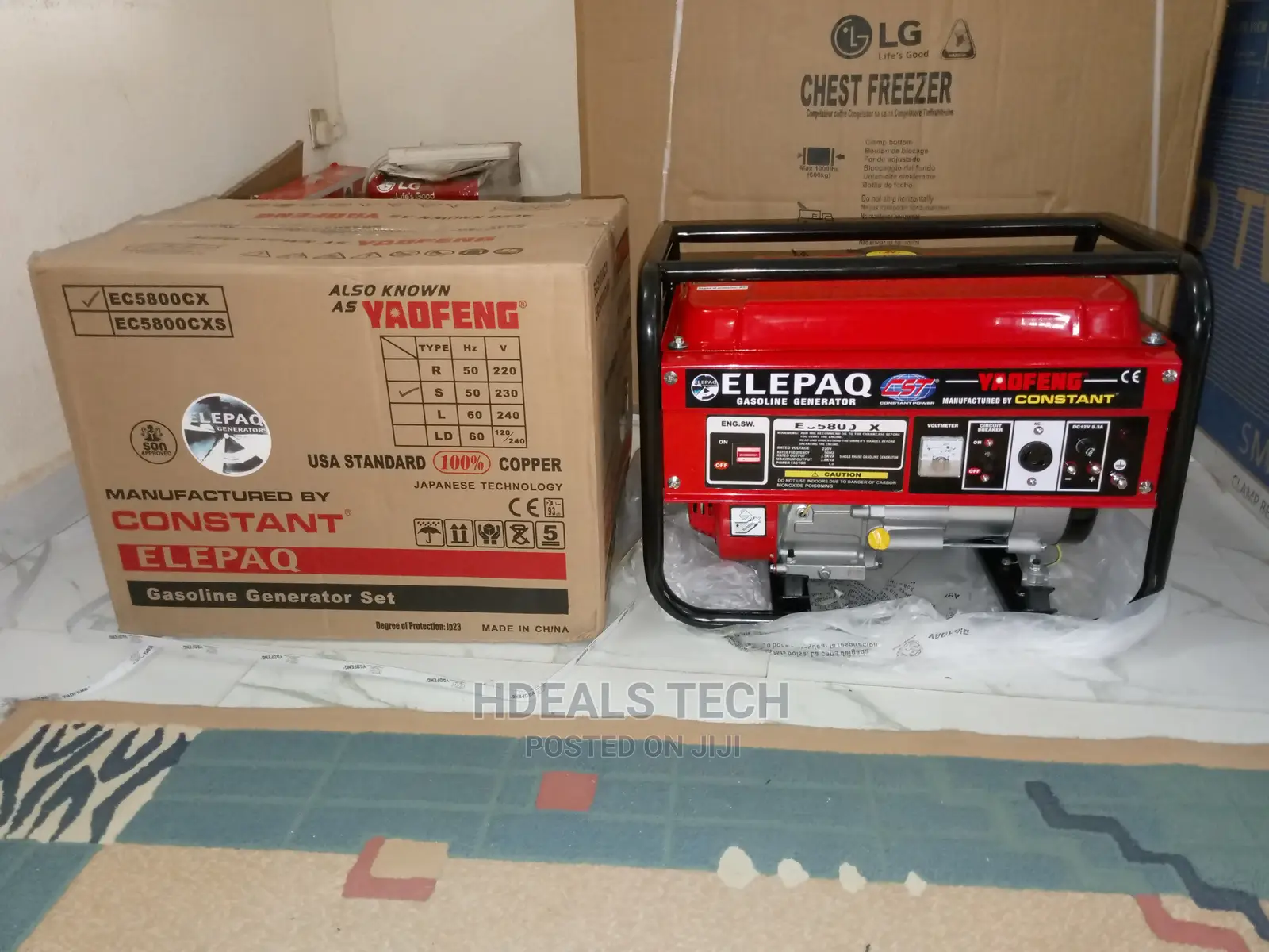 Brand New Elepaq Manual-Start Generator [EC5800CX].