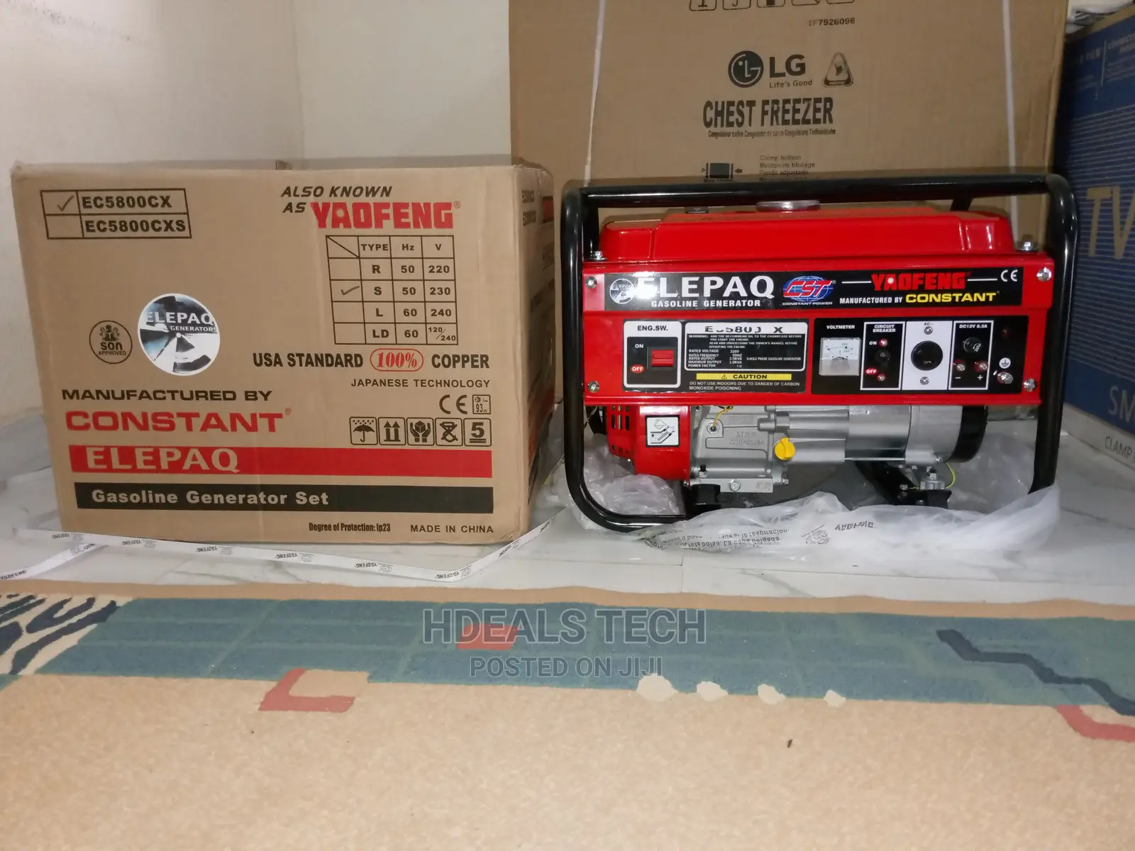 Original Elepaq Manual-Start Generator [EC5800CX].