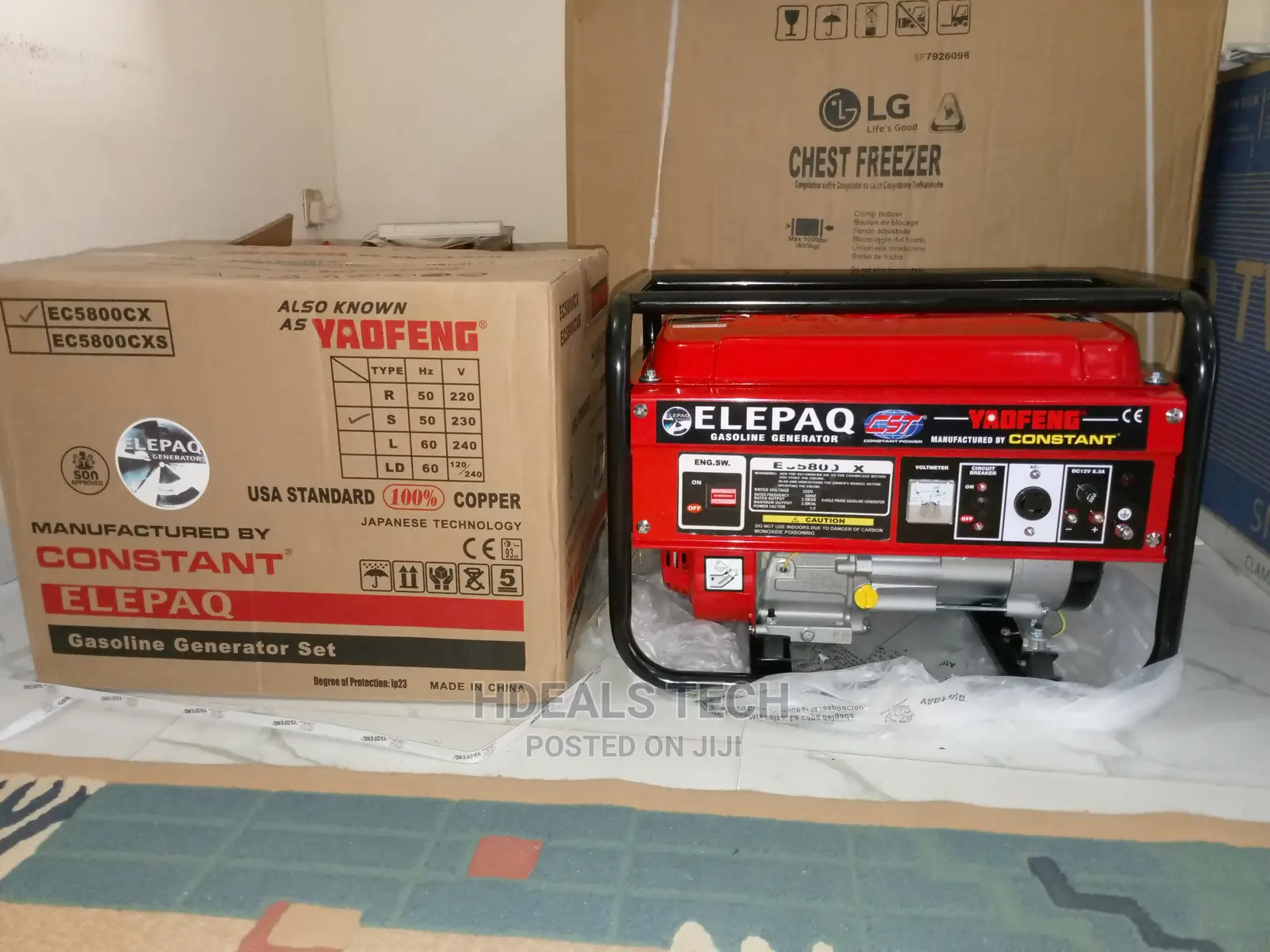 Original Elepaq Manual-Start Generator [EC5800CX].
