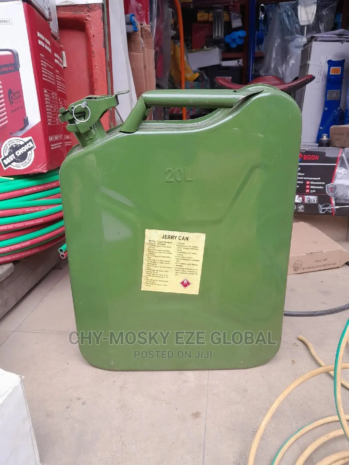 Metal Fuel Jerry Can/Jerrycan (20ltrs)