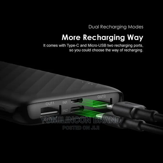 Oraimo Opb-P118d 10000mah Power Bank - Black