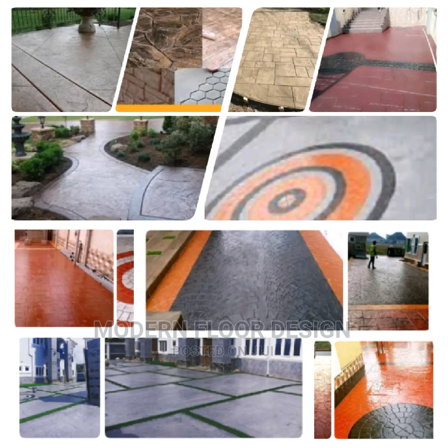 Glad Stone Modern Stamps Floor