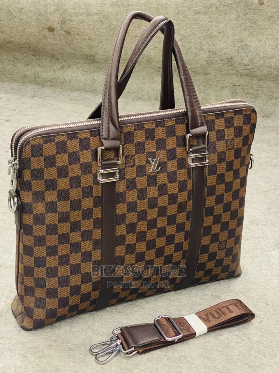Original LOUIS VUITTON Leather Laptop Bags Available Instore