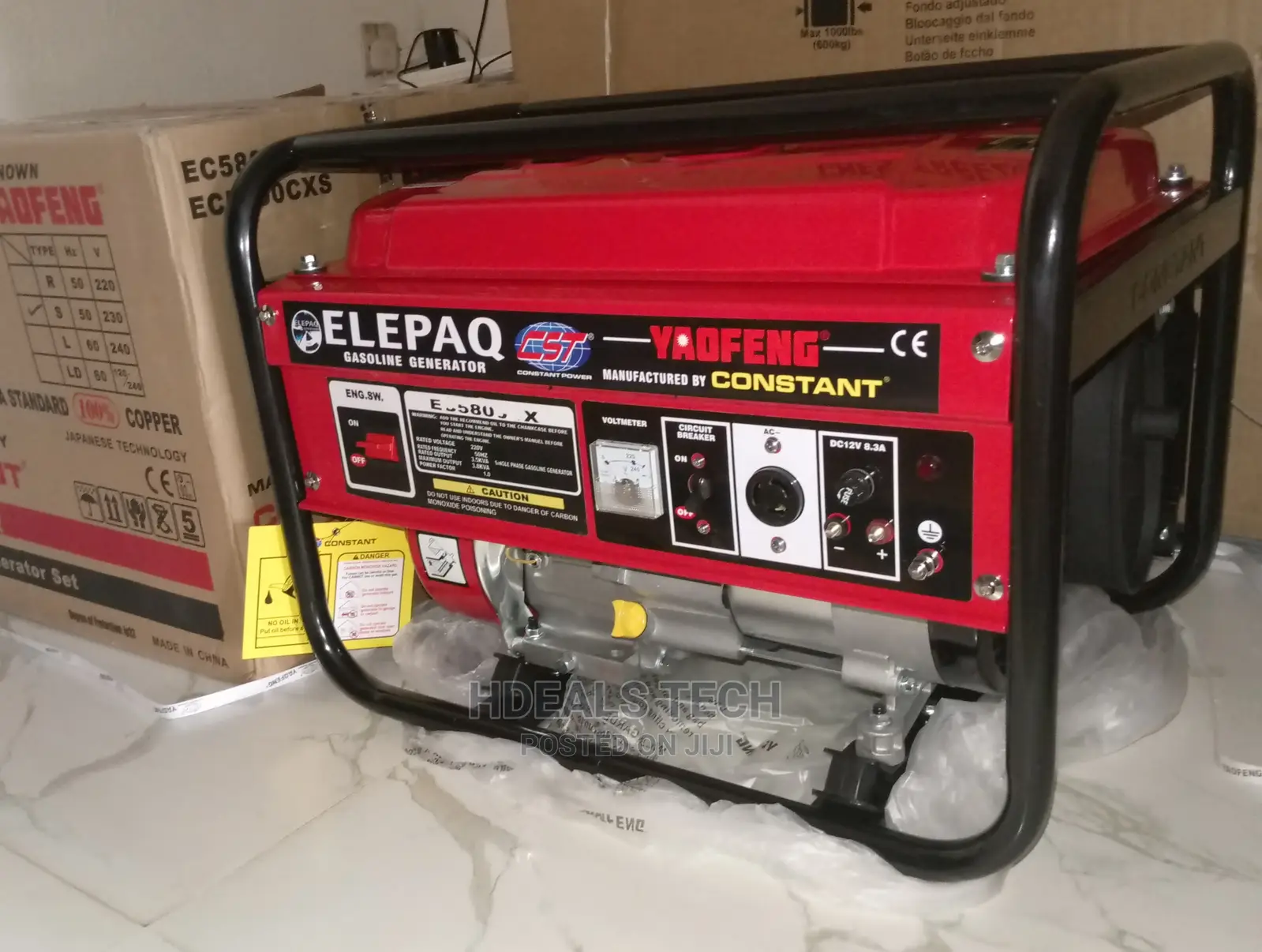 Original Elepaq Constant 3.5KVA Manual-Start Generator [EC58