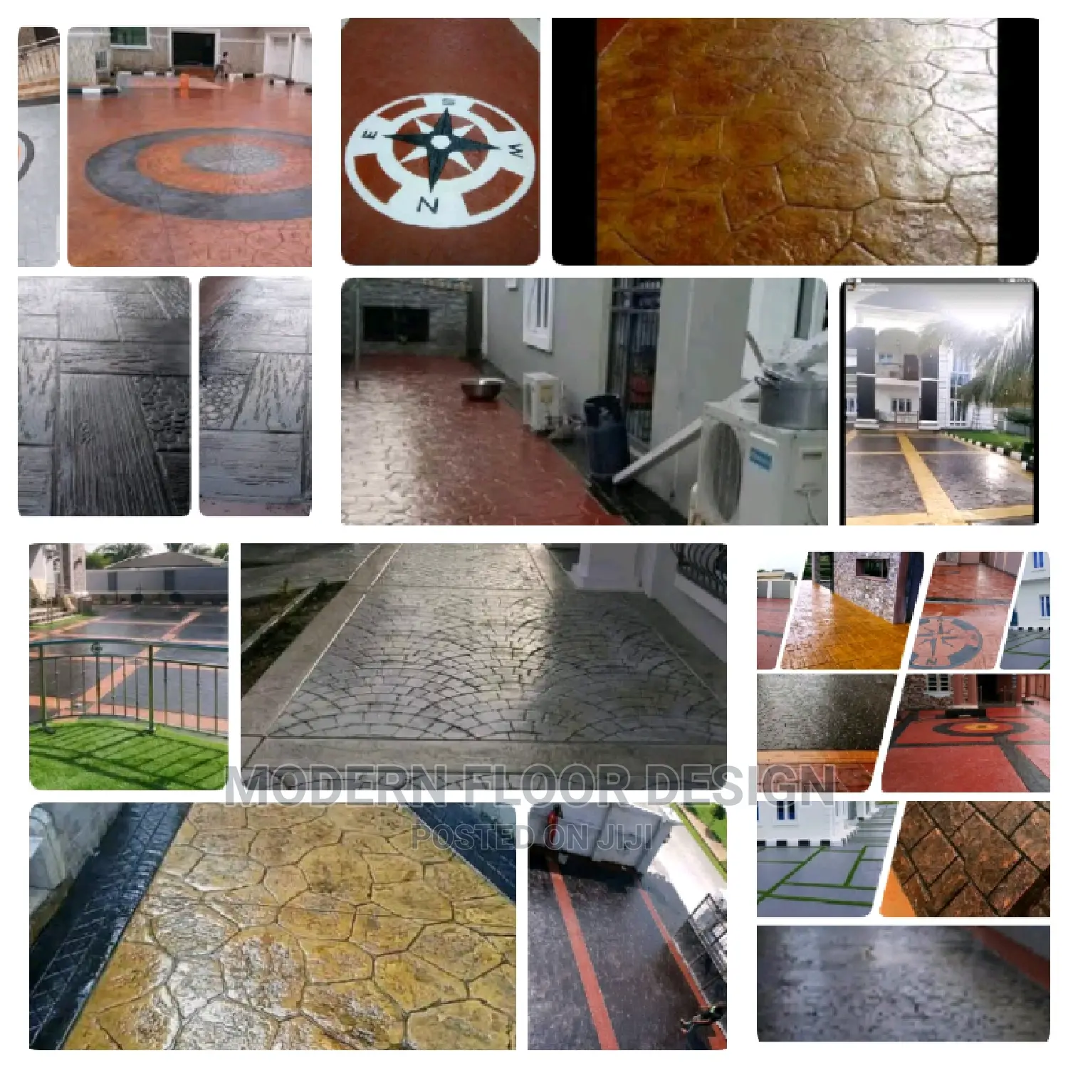 Huth Stamped Modern Floor