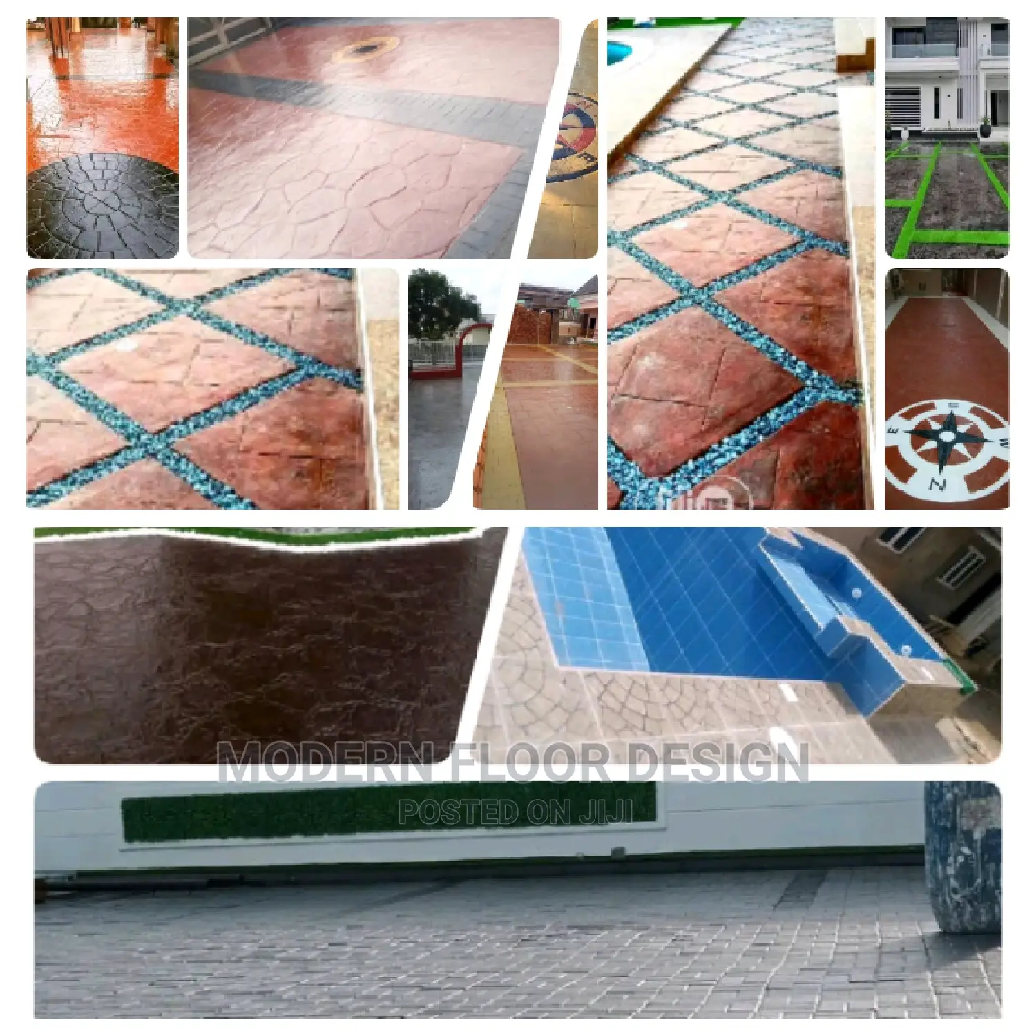 Huth Stamped Modern Floor