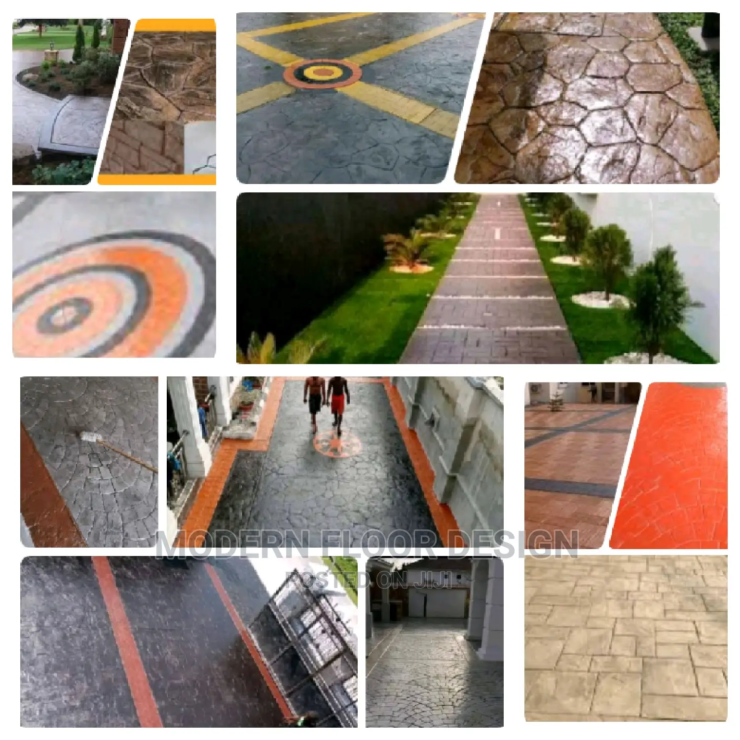 Most Sun Stone Modern Stamps Floor