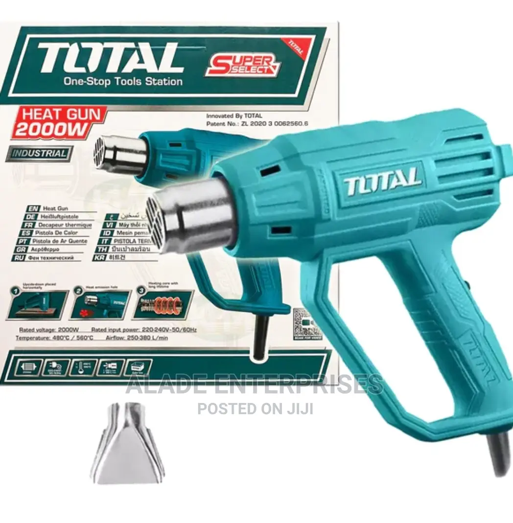 TOTAL TOOLS Heat Gun 2000w (SS) Industrial TB200365