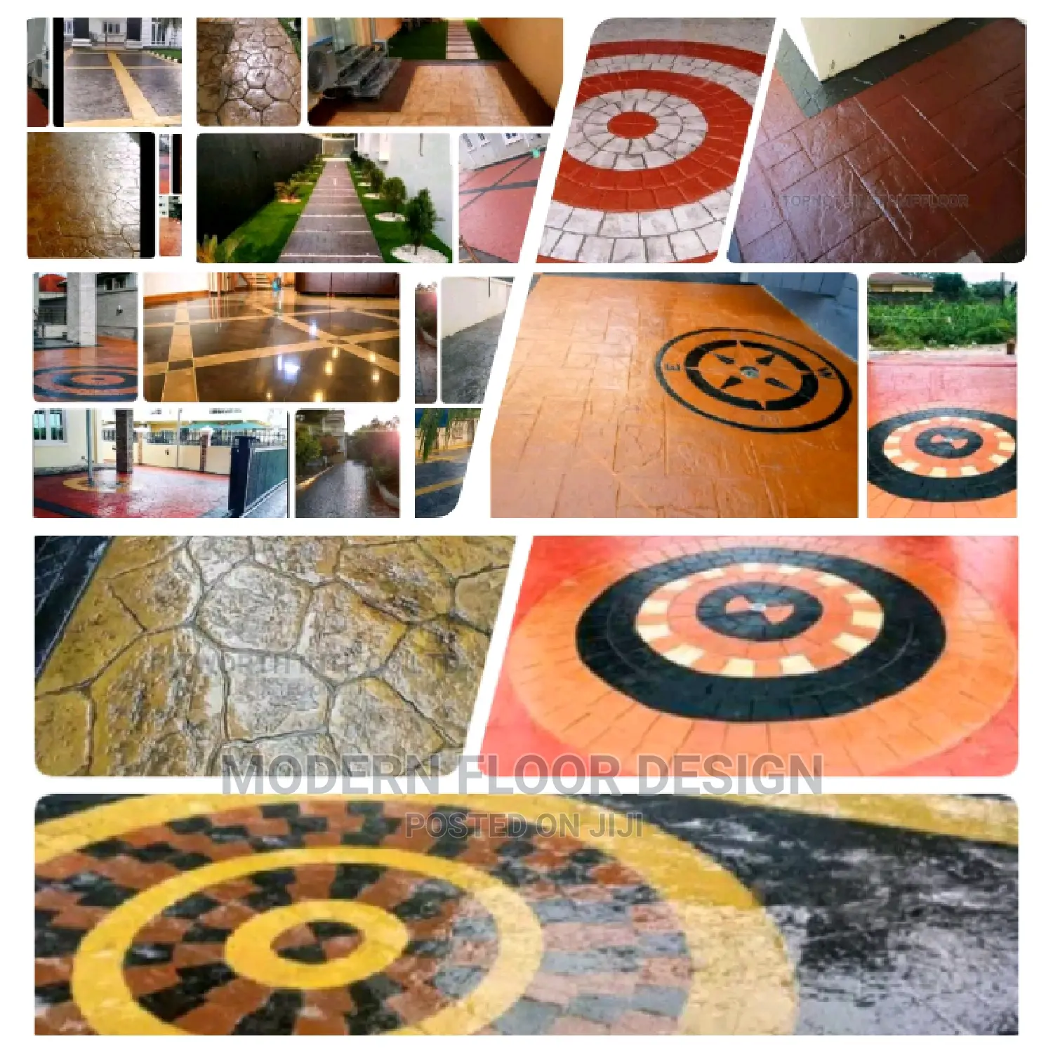 Narrow Modern Stamps Floor