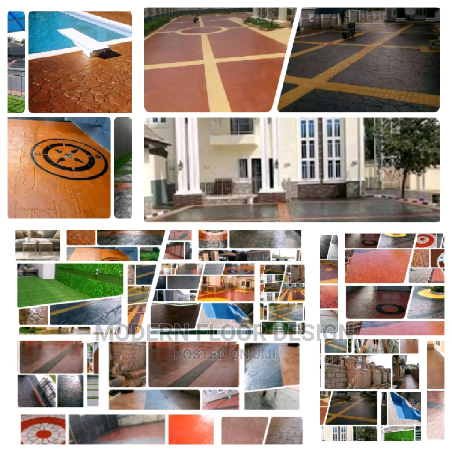 Narrow Modern Stamps Floor