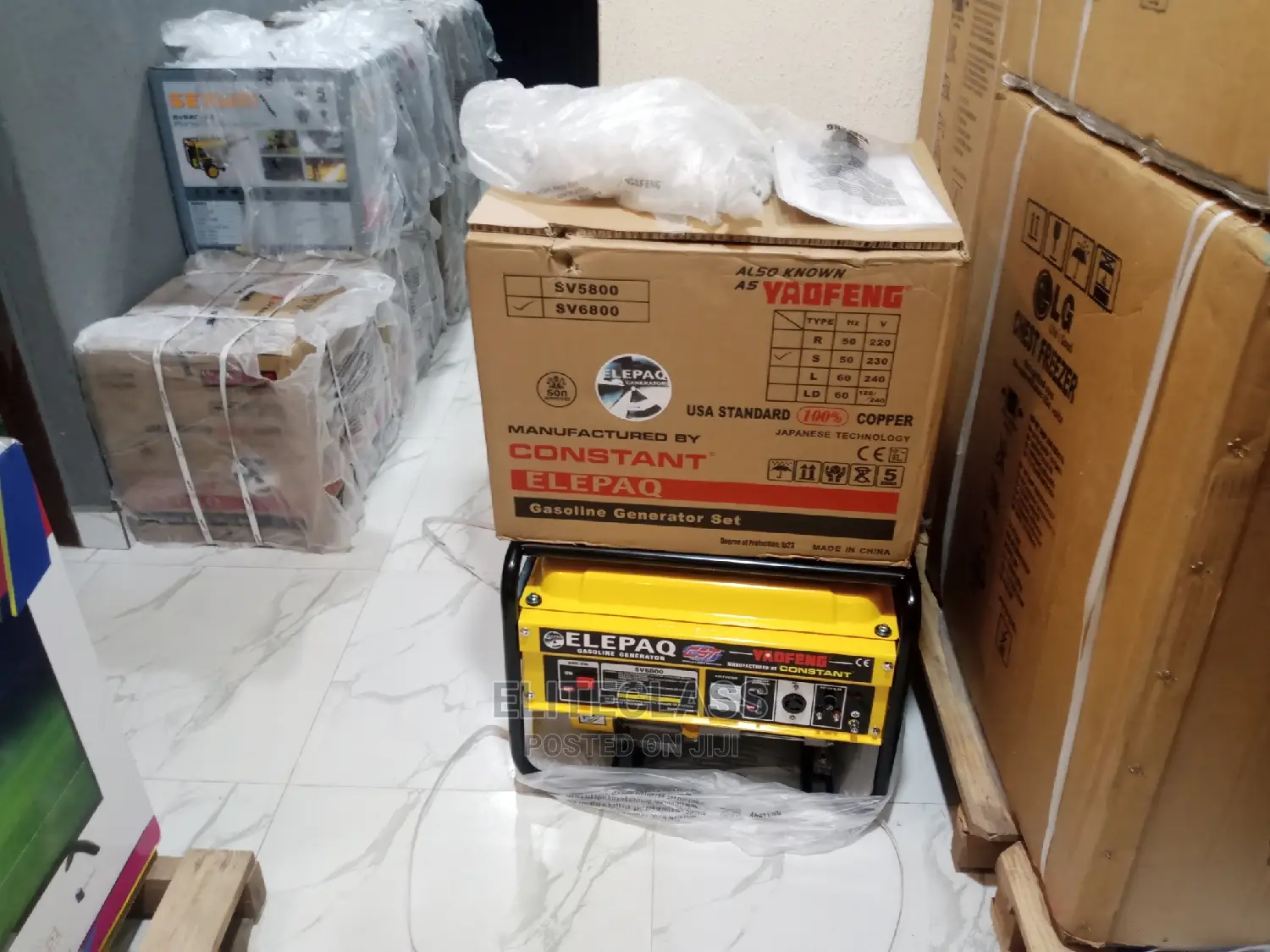 Standard Elepaq Constant Sv6800 4.5kva Manual Generator