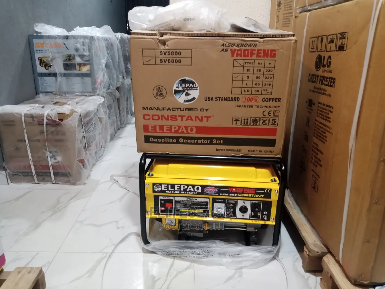 Elepaq 4.5kva Constant Manual Starter Generator Sv680%9