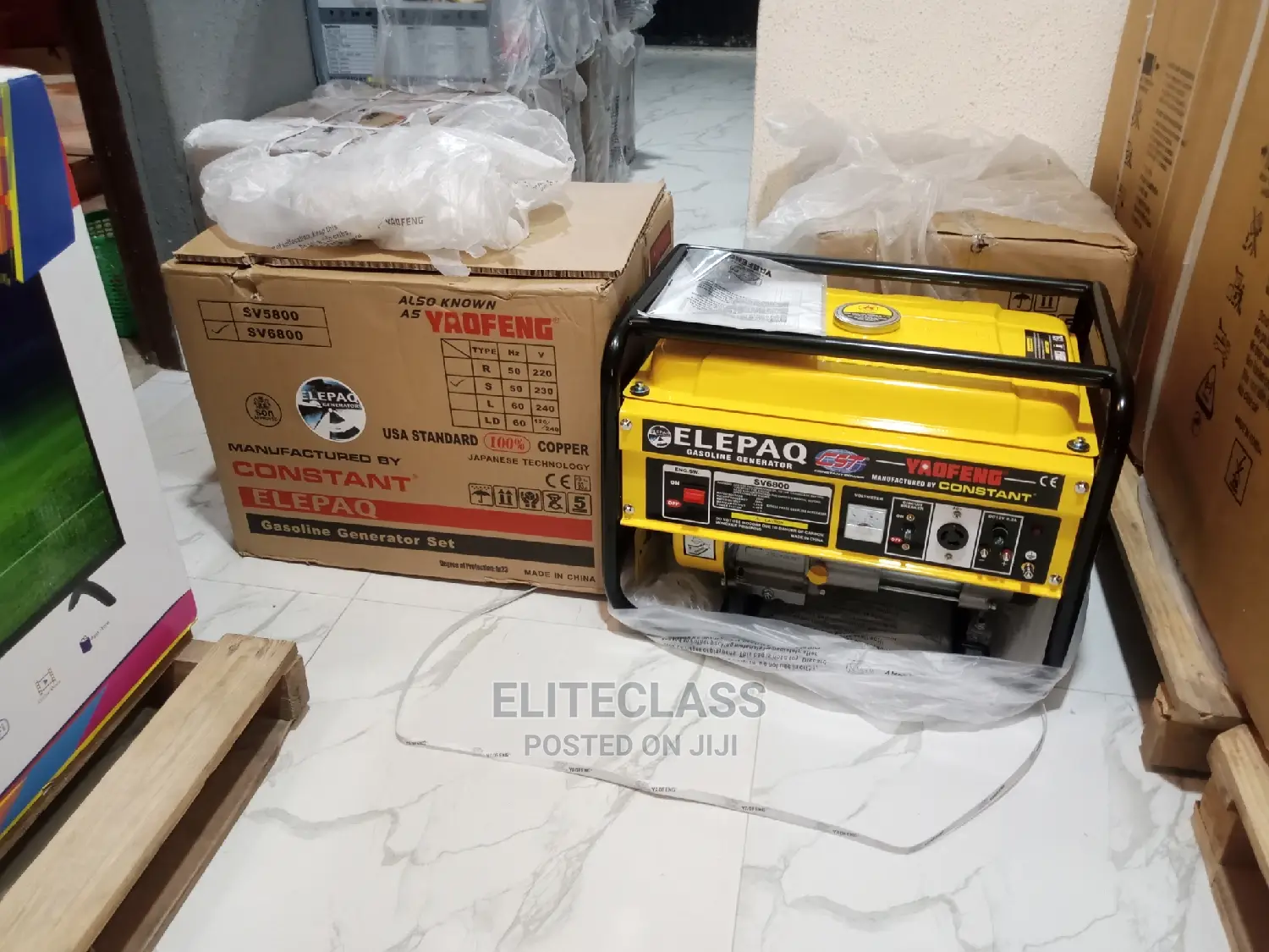 Best and Quality Elepaq Constant 4.5kva Manual Generator