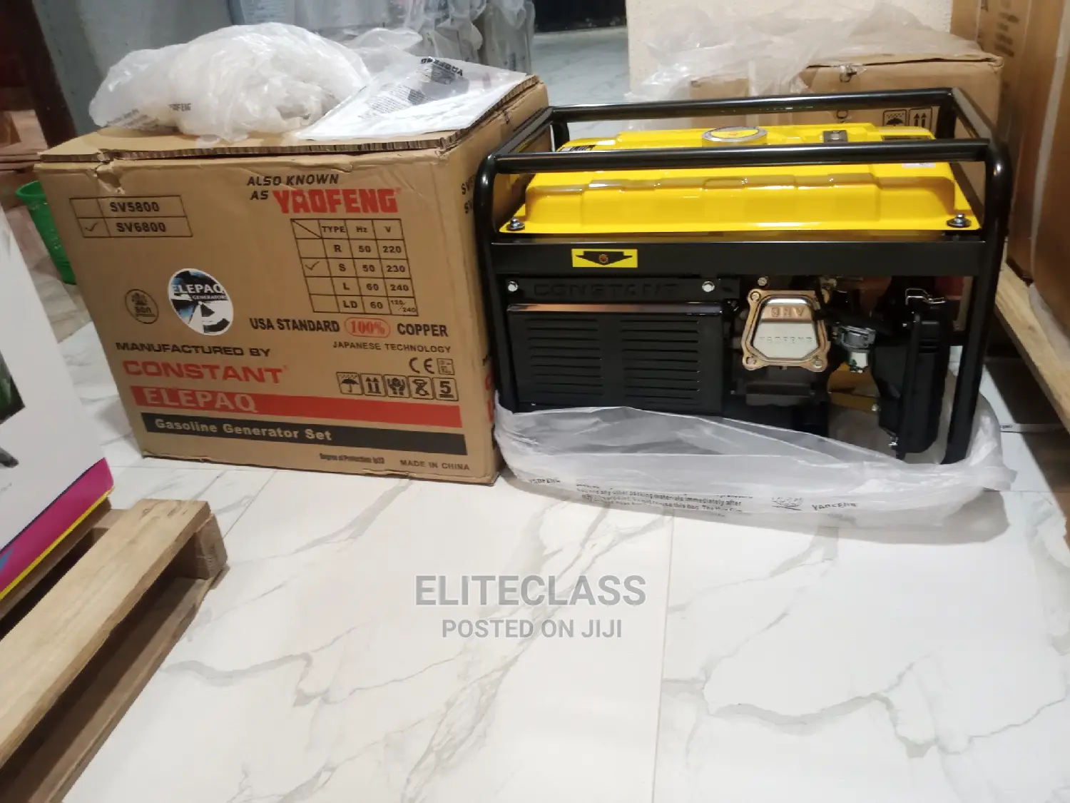 Best and Quality Elepaq Constant 4.5kva Manual Generator