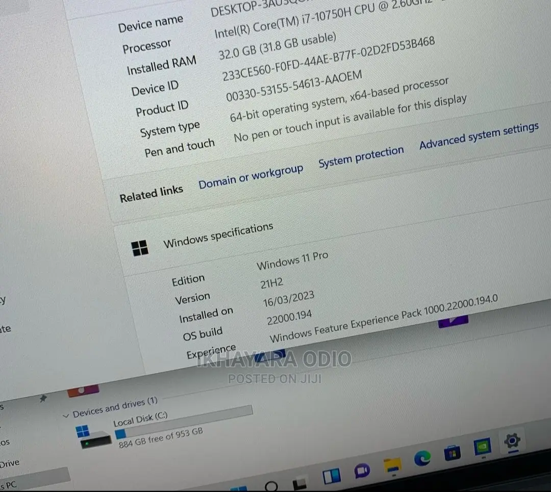Laptop Dell XPS 15 32GB Intel Core i7 SSD 1T