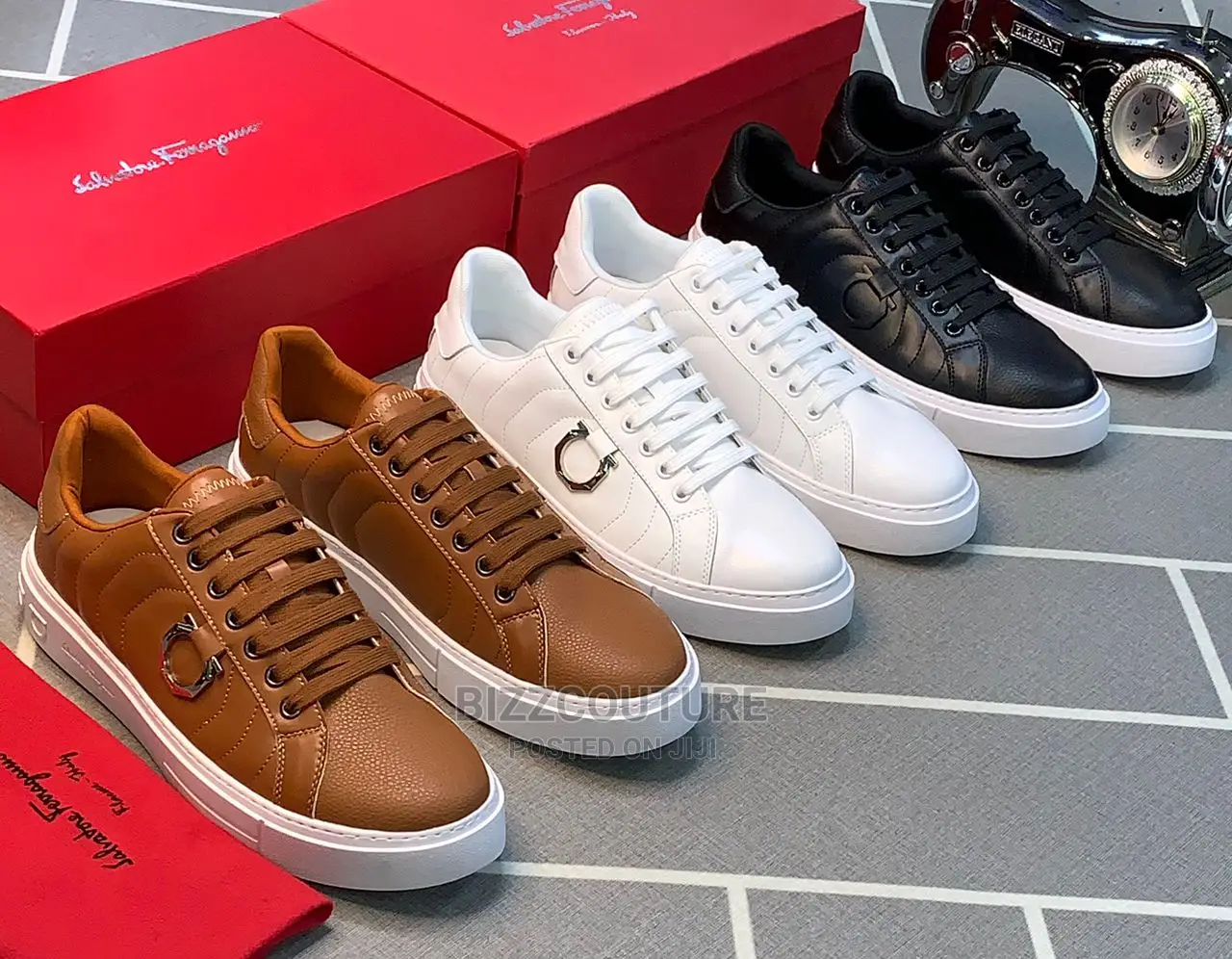 Original SALVATORE FERRAGAMO Sneakers Available in Store