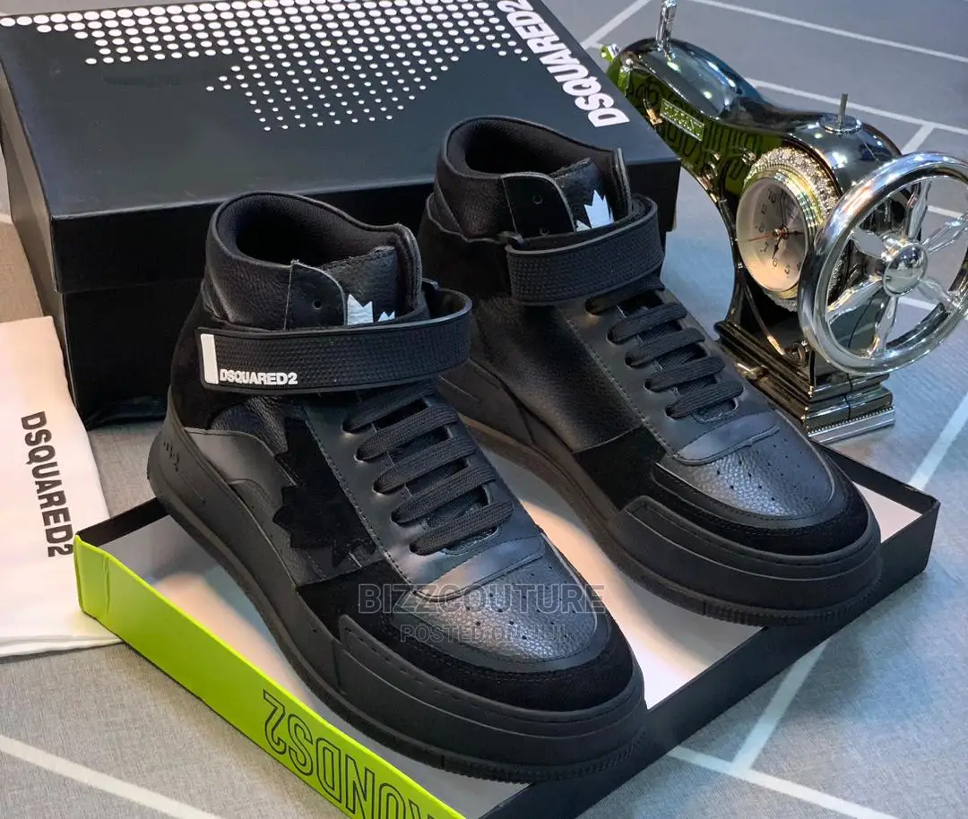 Original DSQUARED2 LUXURY Hightop Sneakers Available Instore