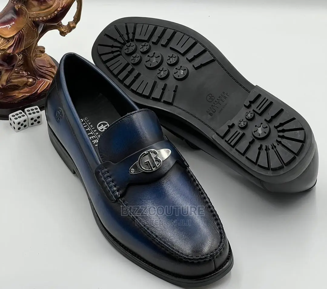 Original GIANFRANCO BUTTERI Leather Shoes Available in Store