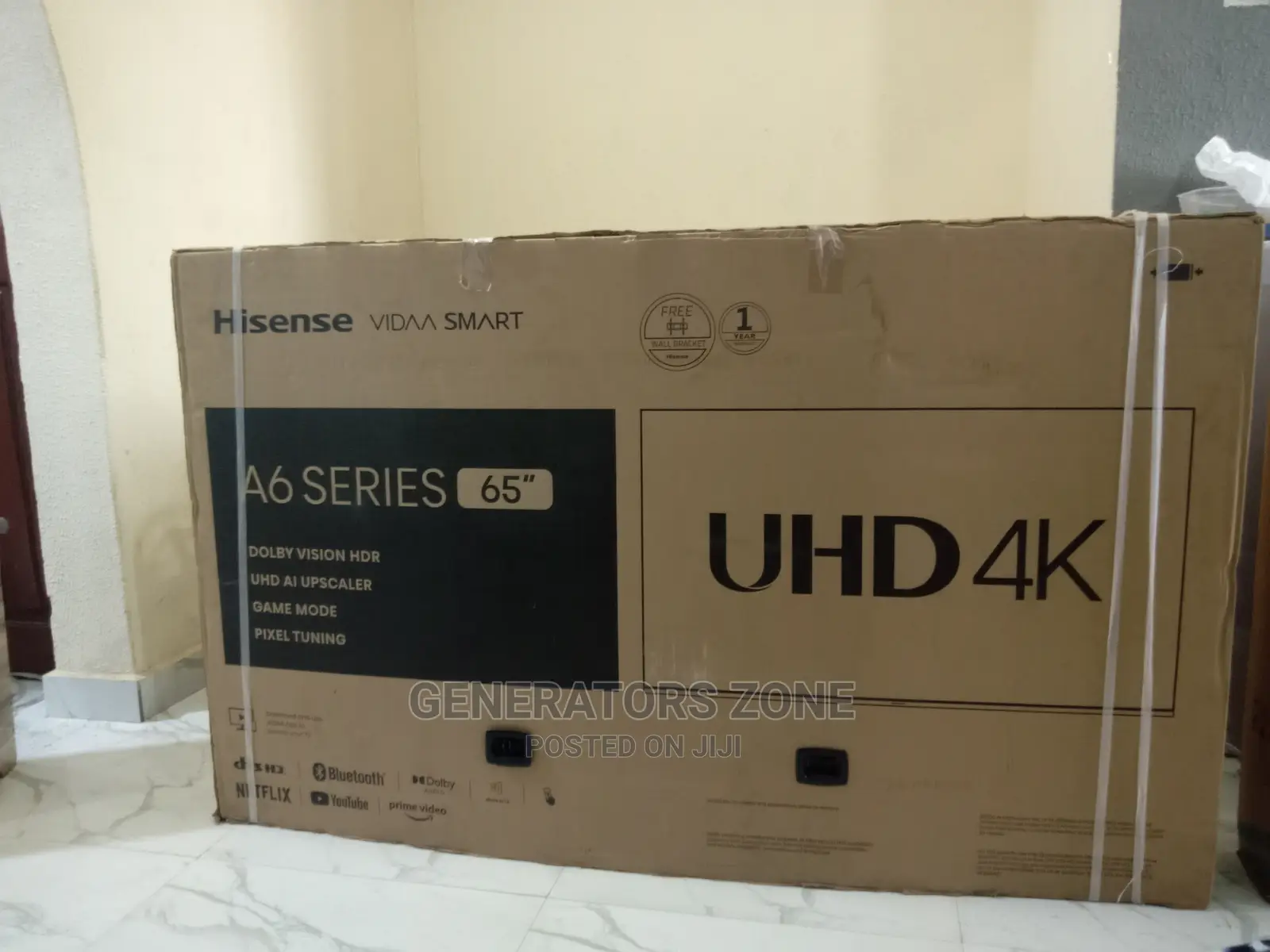 Brand New 65'' Hisense 65A6H Series Uhd Smart TV
