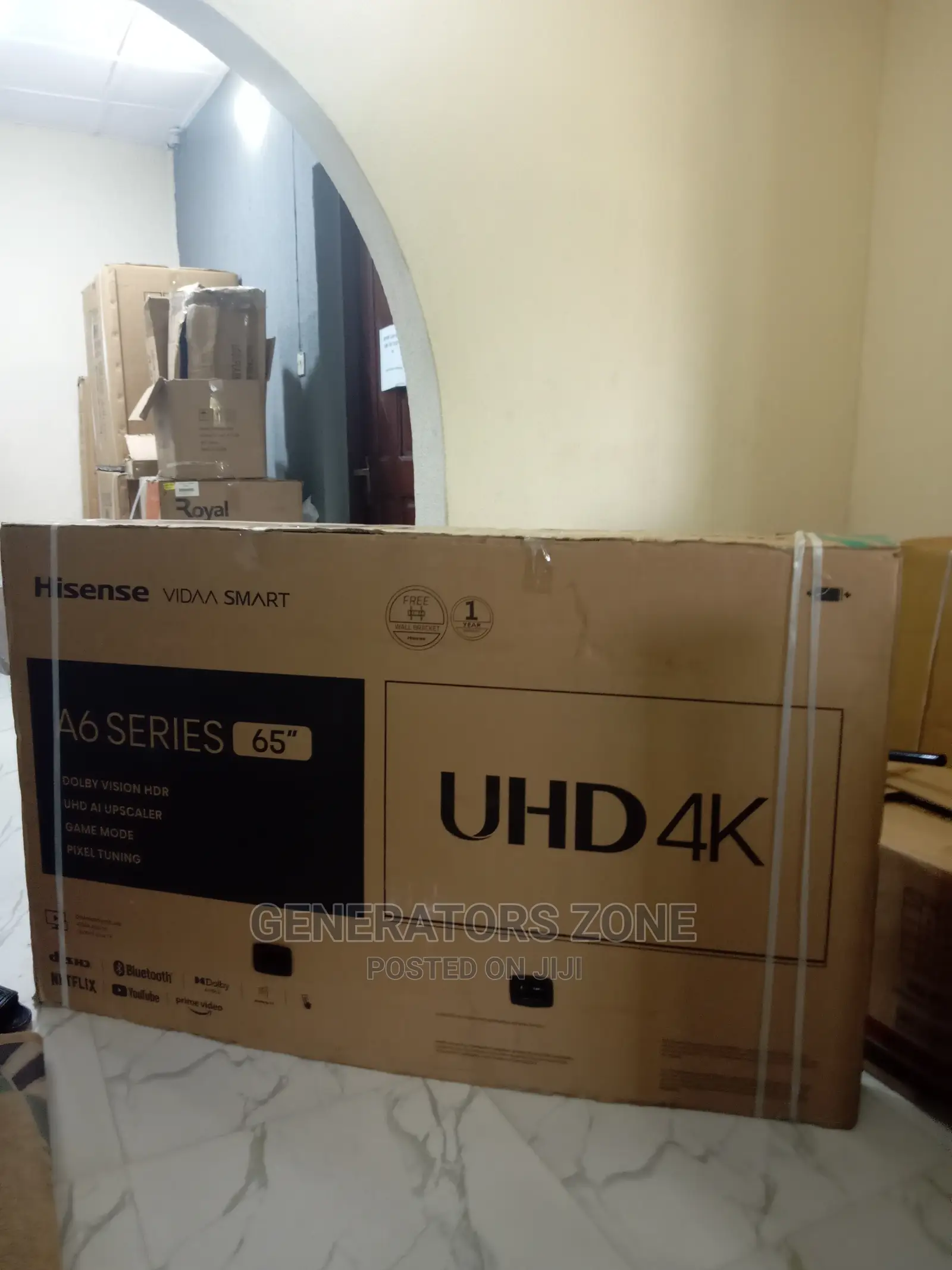 Hisense 65" Class Uhd Google Smart Tv HDR A6h Seeries