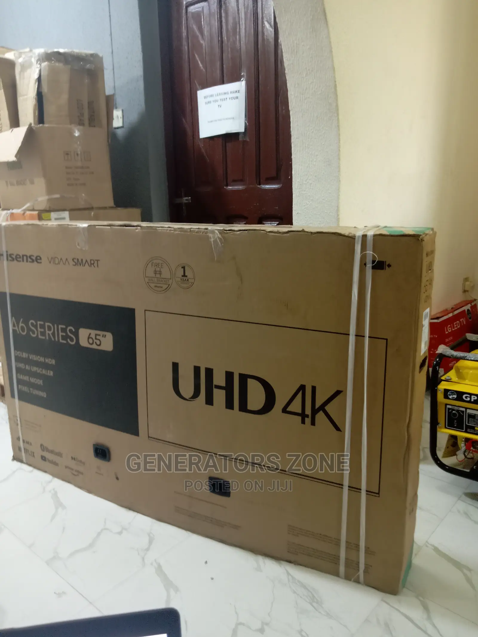 Hisense 65 In. UHD Smart Tv 65a6h WITH WIFI