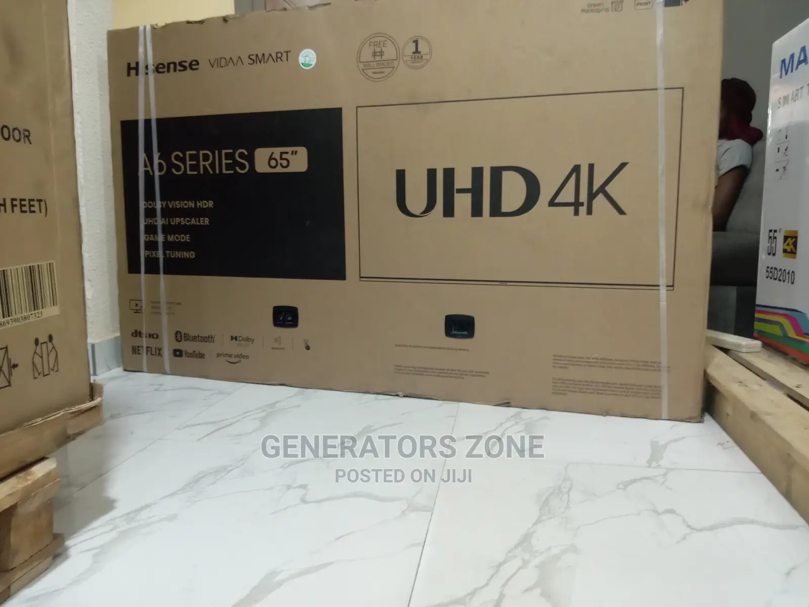 Original Hisense 65'' Uhd Smart Television (A6H)+Miracast