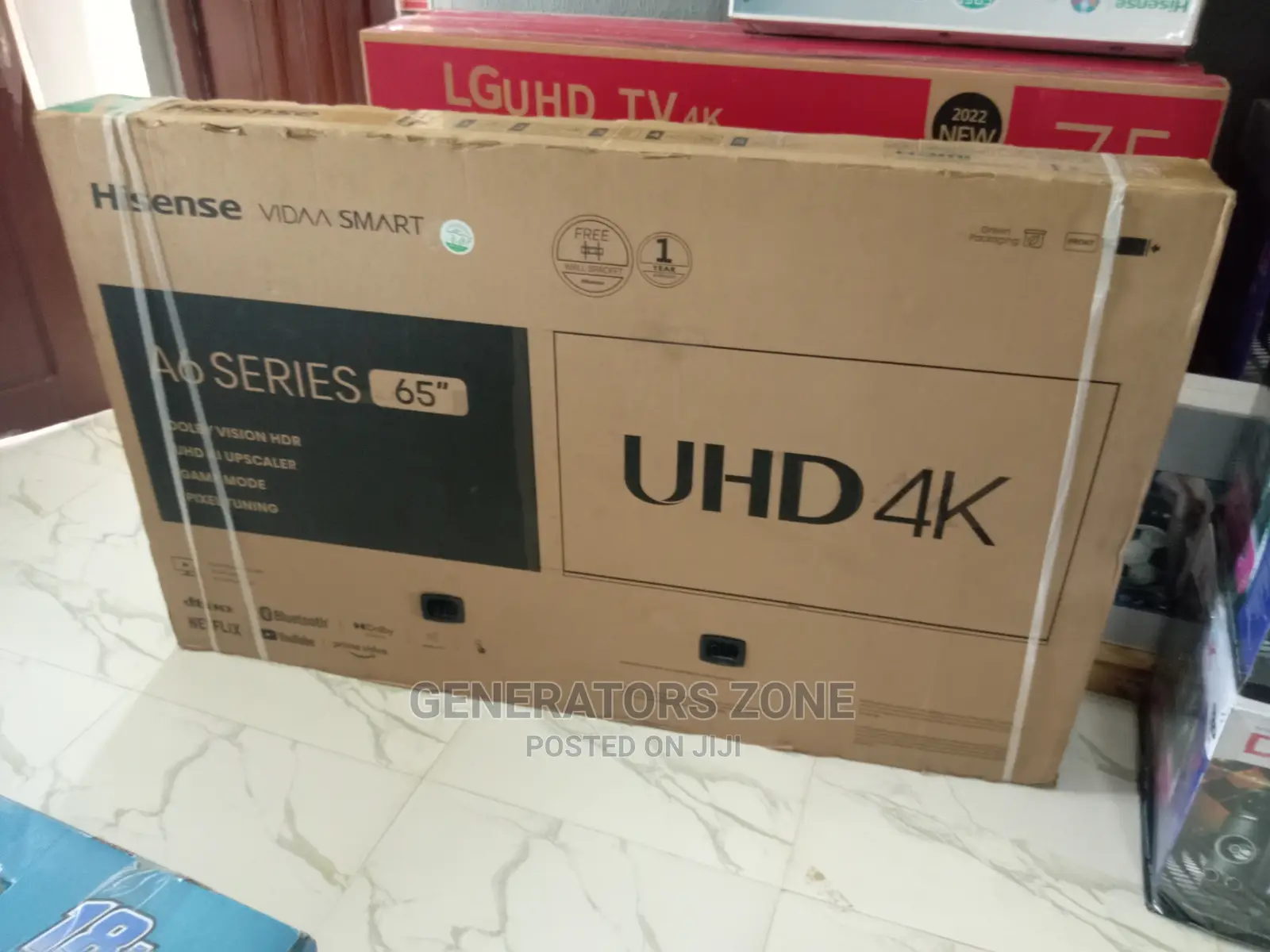 Hisense 65'' TV With Internet Features| Uhd Smart TV -A6h