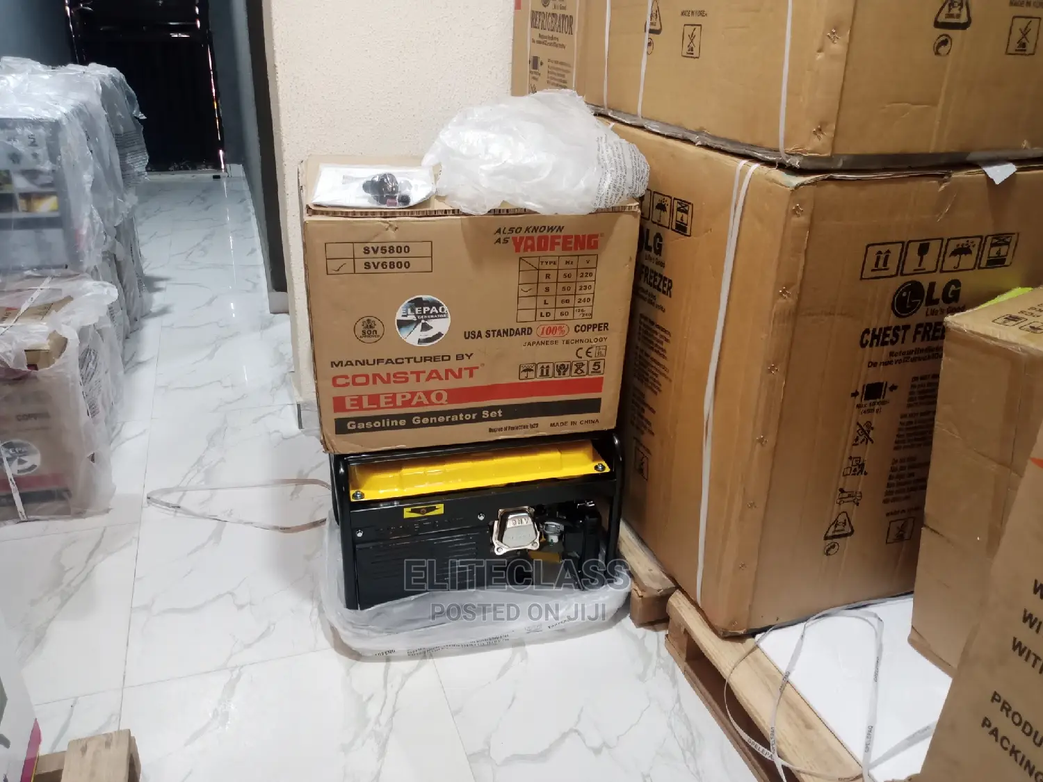 Elepaq 4.5kva Manual Generator Sv6800(Yellow Tank)