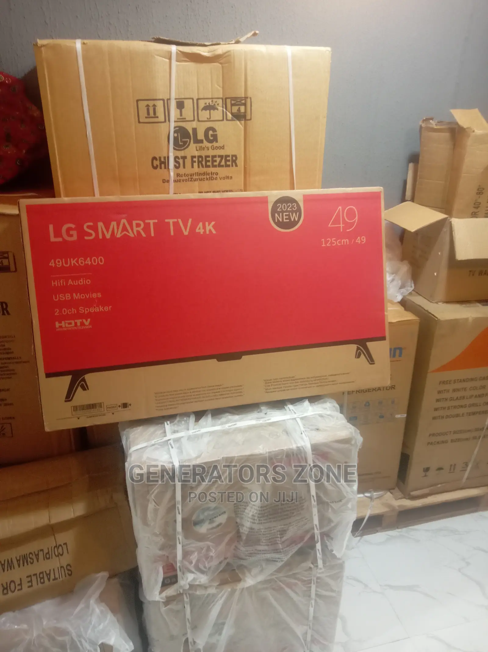 Uhd-49uk6400( Lg 49'' Smart Tv)+Stand +Remote+Usb,Hdmi,Av
