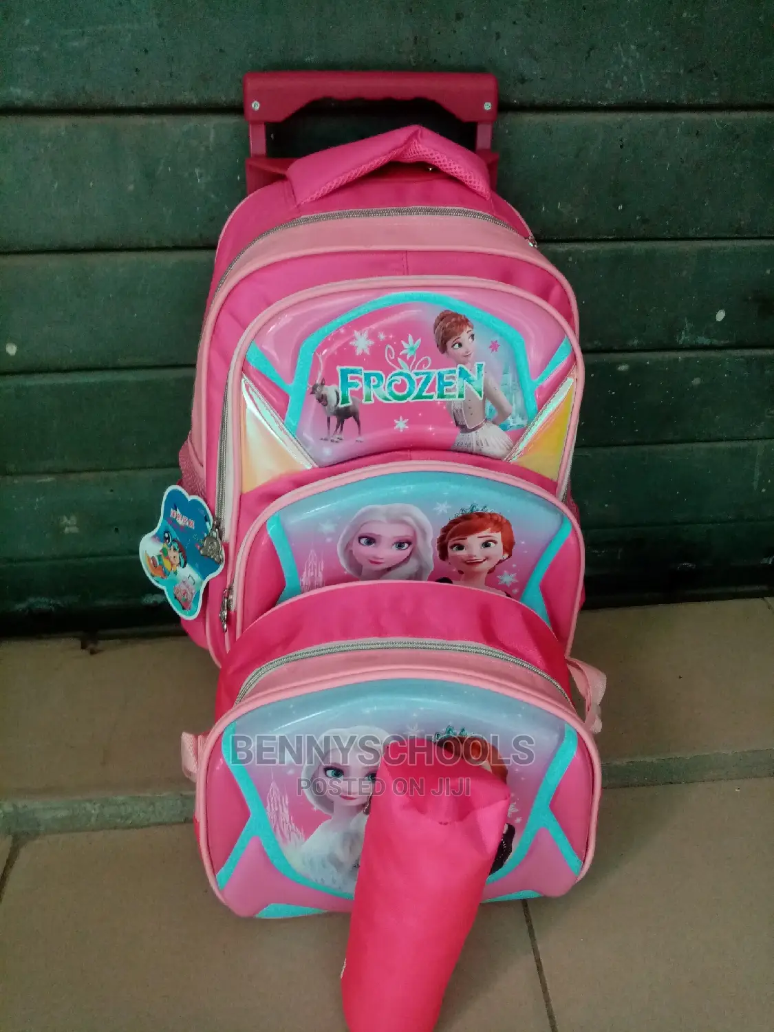 Set of 3 Medium Frozen Kids Children's Trolley School Bag