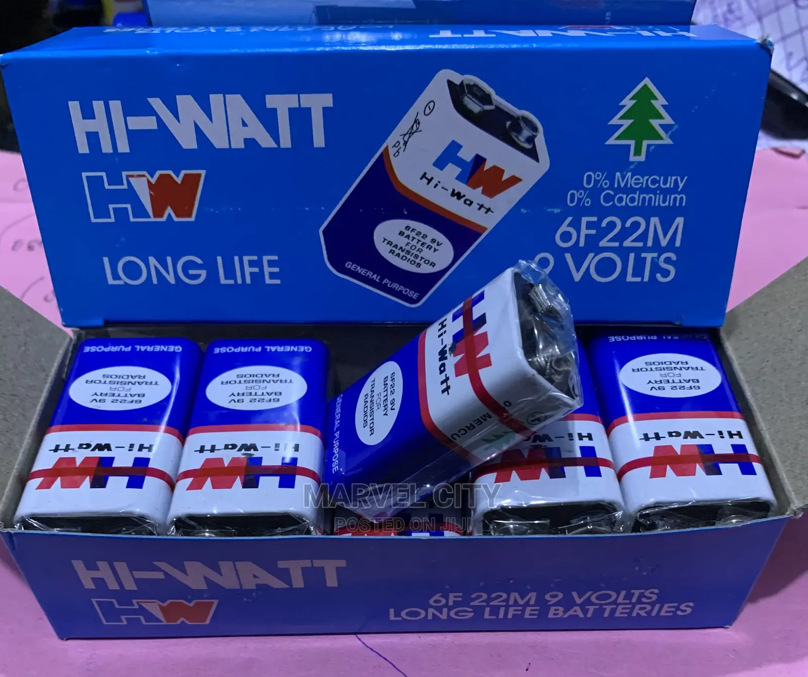 A Pack Of Hi-watts 9V Microphone Battery