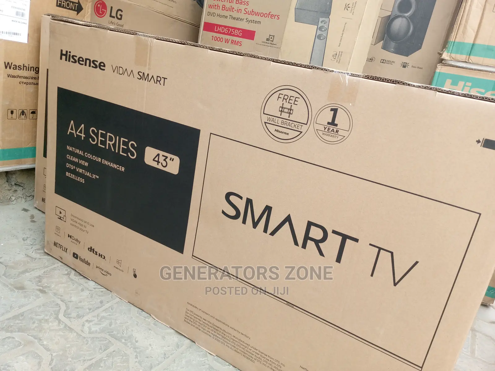 43''-Inch Uhd LED Smart Hisense Tv+Internet Features