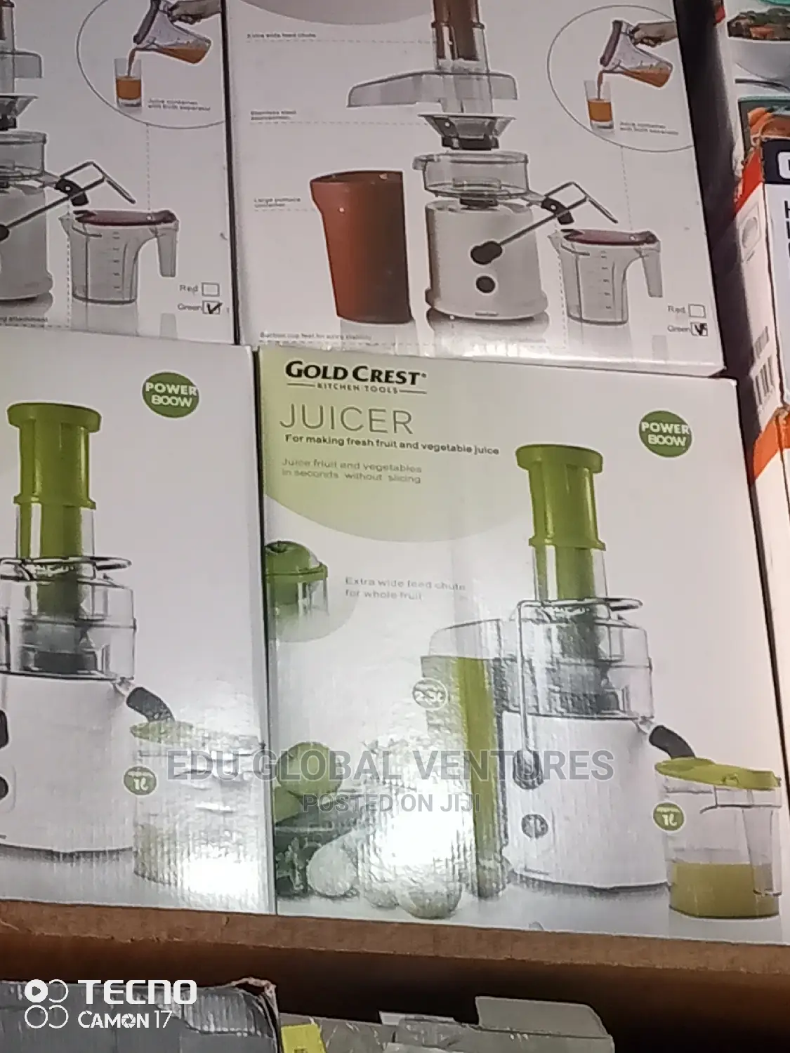 Gold Crest Juice Extractor 800watts. 1litres Juice Cup.