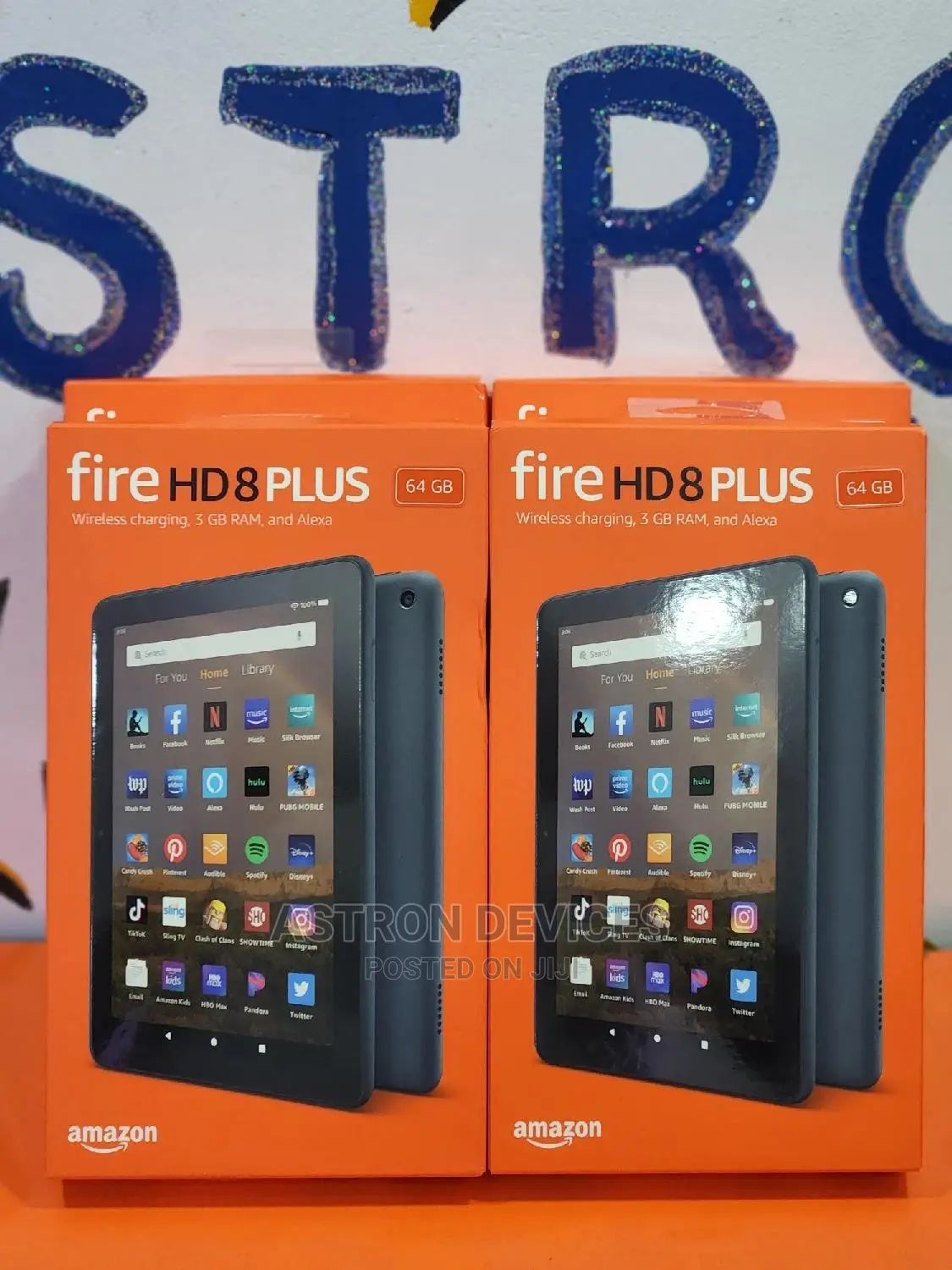 New Amazon Fire HD 8 Plus (2022) 64 GB Black