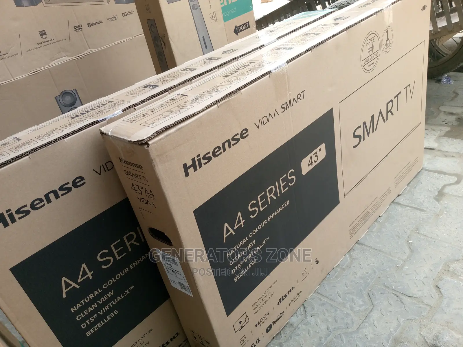 43-Inch Hisense TV ( Smart Tv) Uhd With Fre Wall Hanger