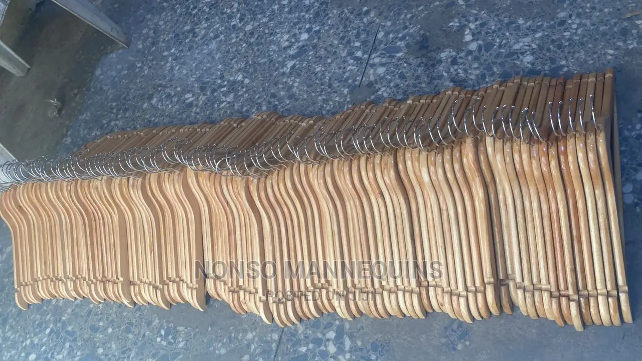 Sets of Neat Wooden Hangers for Sale