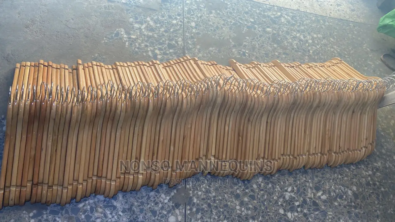 Sets of Neat Wooden Hangers for Sale