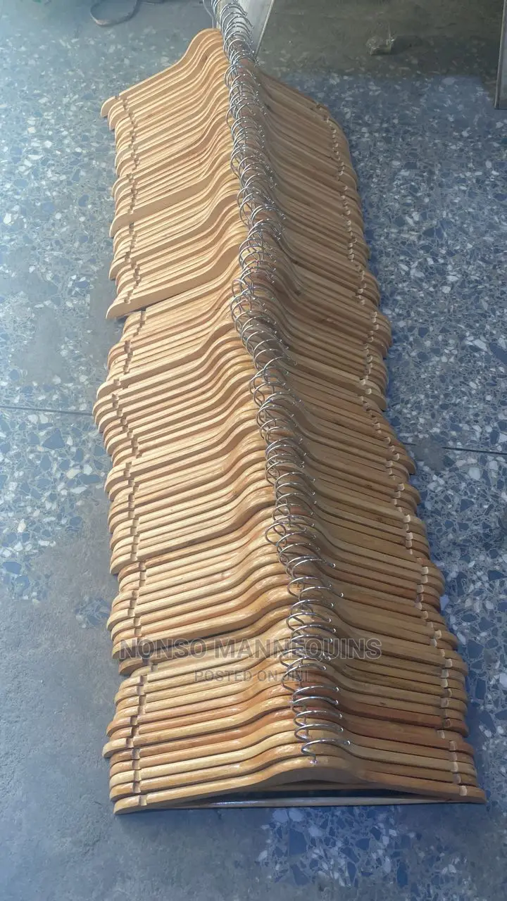Sets of Neat Wooden Hangers for Sale