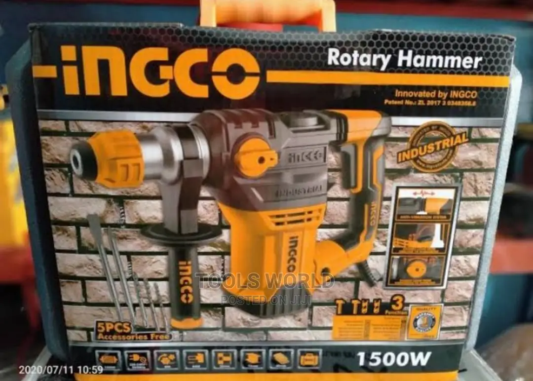 INGCO RH150028 Industrial SDS Plus Rotary Hammer Drill