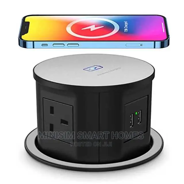 Pop-Up Socket With Wireless Charger