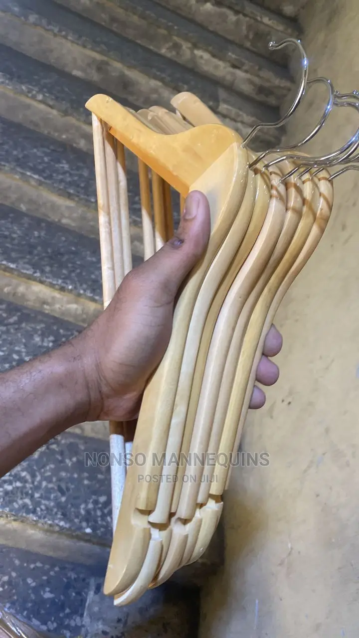 Wood Hangers for Shirts and Gowns