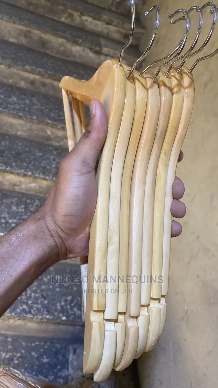 Wood Hangers for Shirts and Gowns