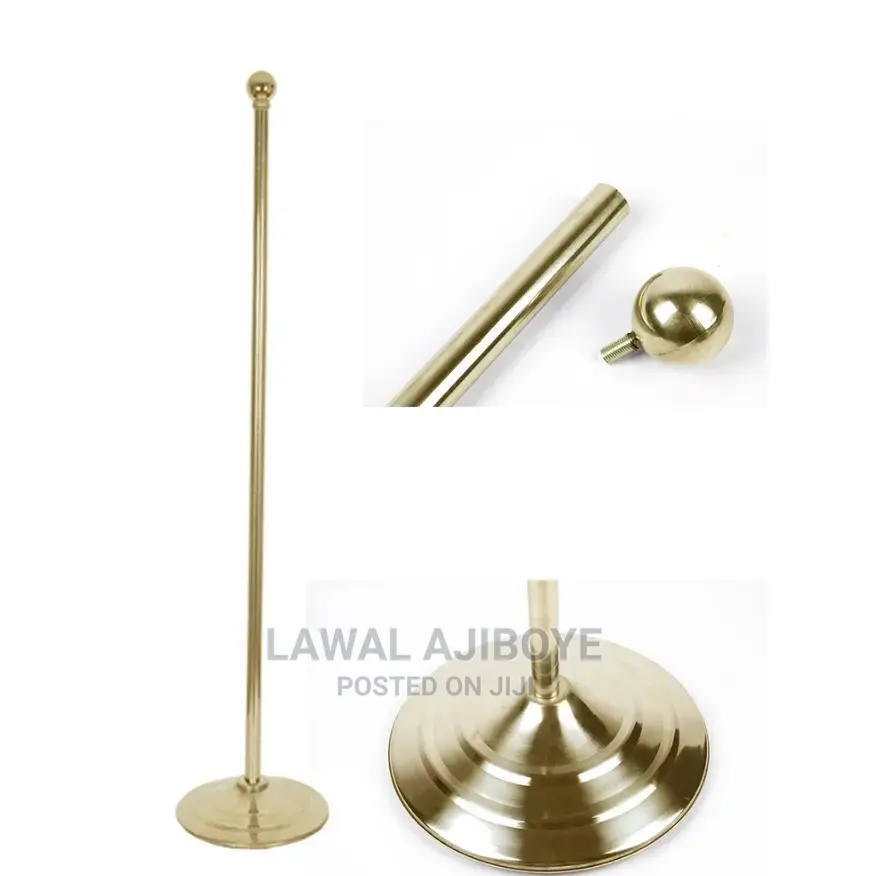 6.6ft Indoor Worldwide National Flag Pole With Standing Base