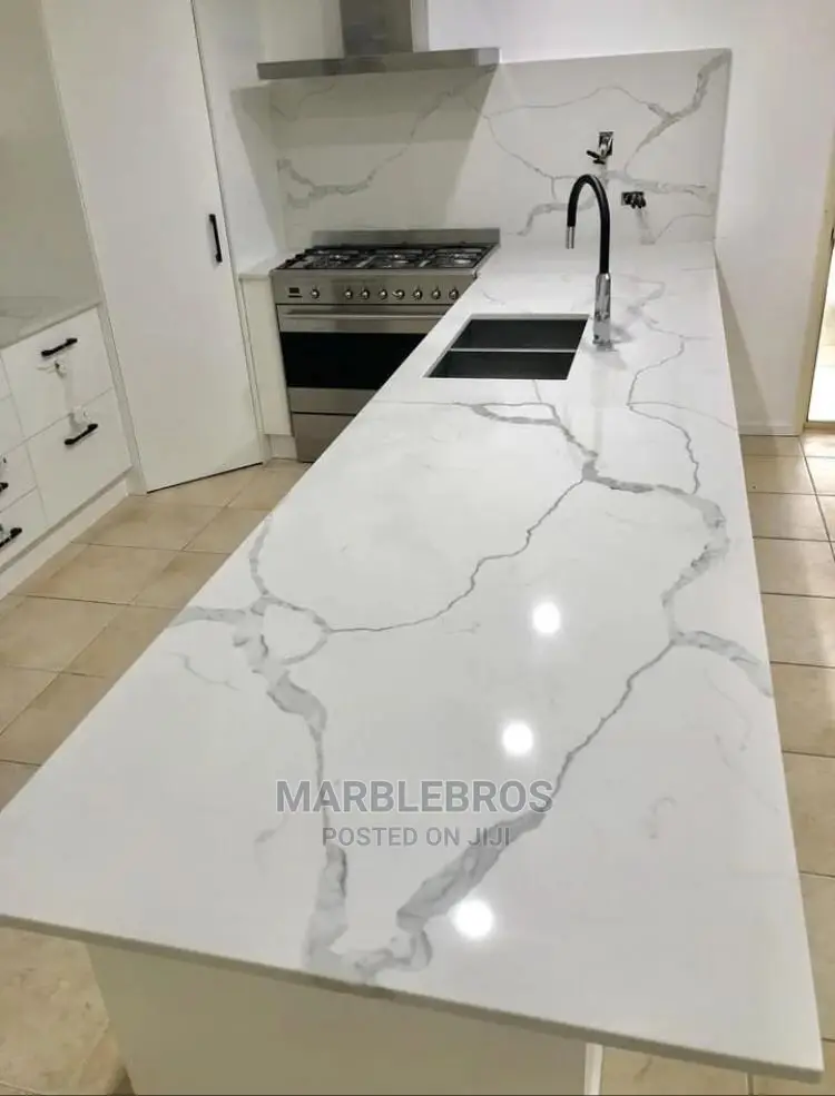 Karara White Marble Stone Nylon Face