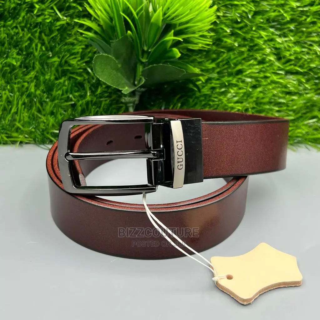 Original GUCCI Leather Belts Available in Store