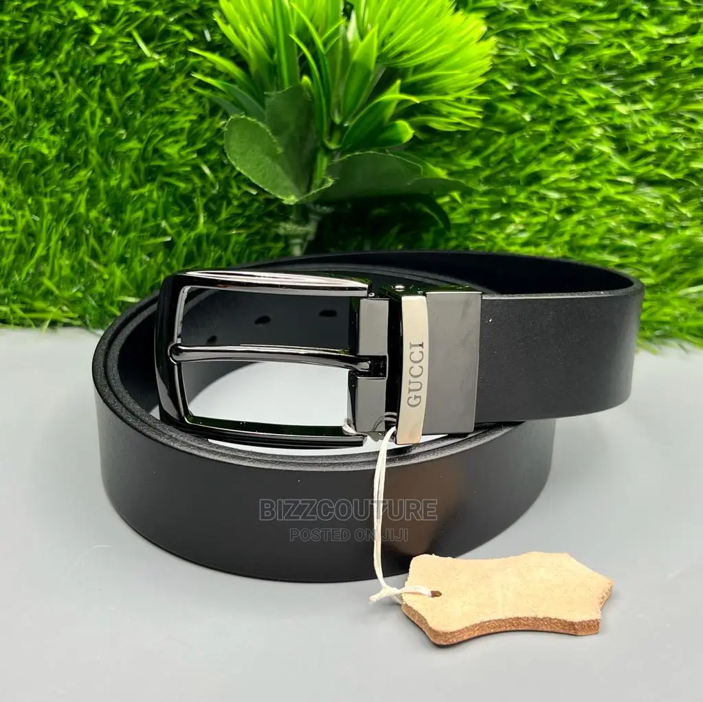 Original GUCCI Leather Belts Available in Store