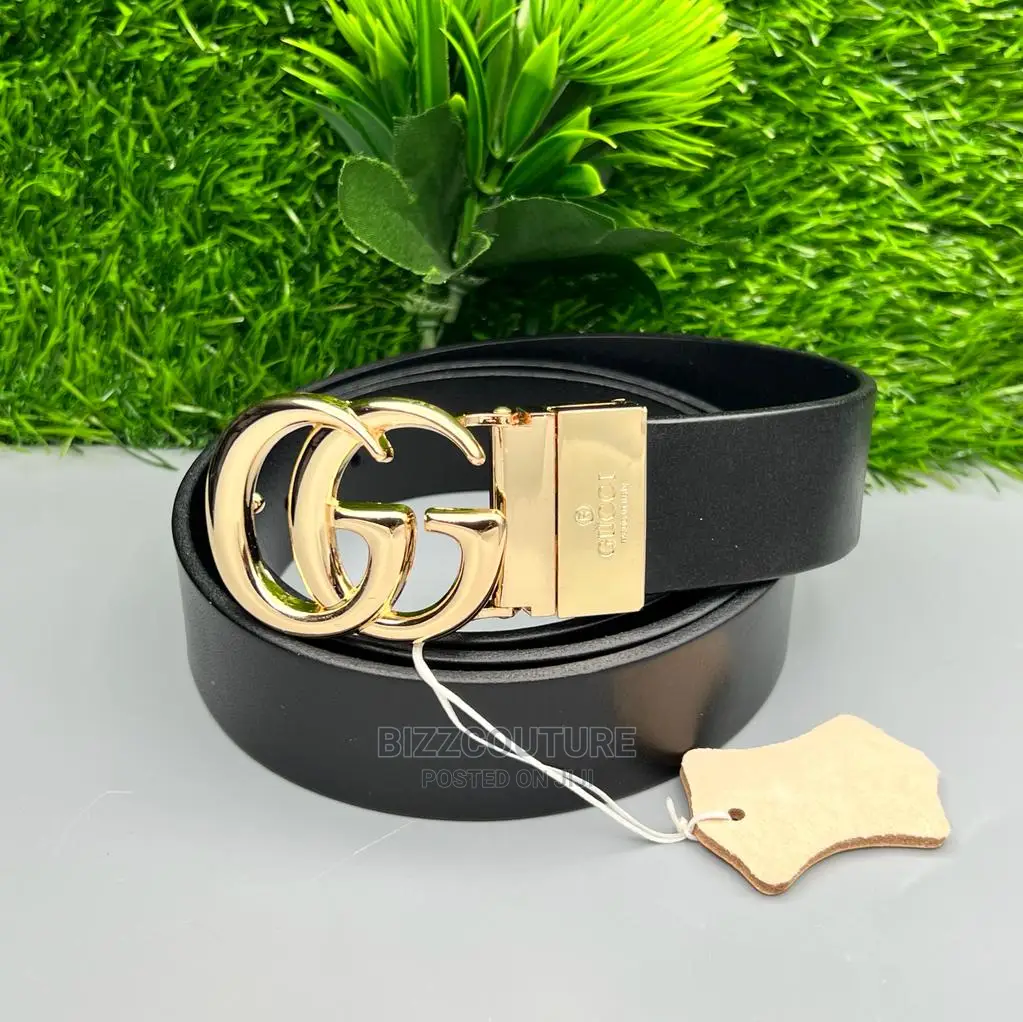 Original GUCCI Leather Belts Available in Store